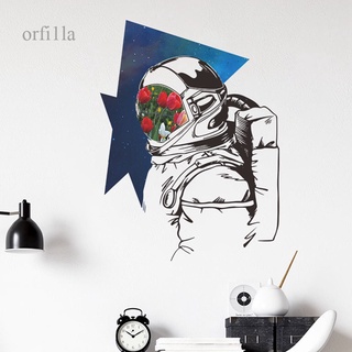 orfila 1 pieza 30*60 cm astronauta cielo estrellado flor dormitorio porche comercial embellecimiento decorativo de pared pegatina de pared