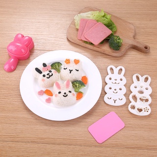 sky prensa sushi molde diy herramientas de cocina sushi arroz molde para niños lindo gato conejo gadgets cocina caja de almuerzo decoración sandwich maker (9)