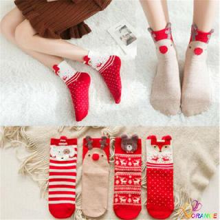 TY-calcetines cortos de algodón para mujer/niñas lindo Animal de navidad/dibujos animados