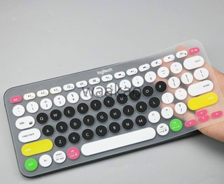 waakao - funda de silicona ultrafina para teclado logitech k380
