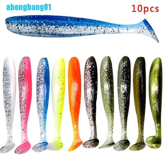 abongbang01++10 pzas/juego de señuelos blandos de pececillos falsos de 7 cm/2g t cola cebo suave equipo de pesca nuevo