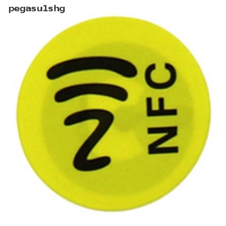 pegasu1shg 1pcs impermeable pet material nfc pegatinas inteligentes ntag213 etiquetas para todos los teléfonos calientes