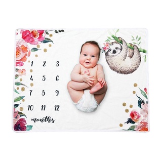 Drea Baby mensual Record crecimiento Milestone manta recién nacido envolver fotografía Props creativo fondo tela bebé regalos (8)