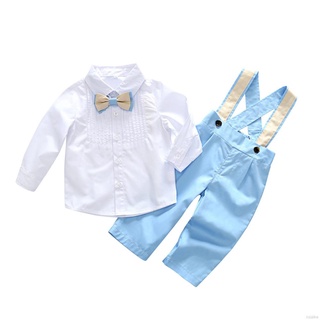 Ruiaike niños trajes bebé niños conjunto de ropa 2pcs niños traje conjunto de niños caballero traje conjunto