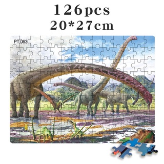 126pcs puzzles, a variety of patterns to choose from, children’s educational toys, Jurassic World, Tyrannosaurus