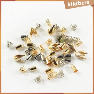 CHARMS [klldbcrs] 50 piezas mixtas espaciador perlas encantos perlas de flores cuentas tapas de metal