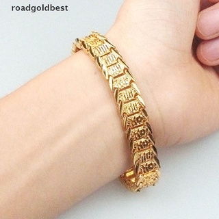 rgb charms reloj de joyería de moda chapado en oro de 18 quilates de oro de los hombres pulsera cadena mejor