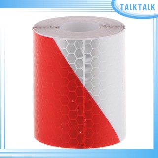[en Stock] cinta adhesiva reflectiva De Alta visibilidad Para advertencia roja con blanco