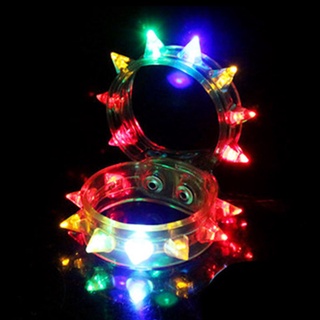 Fbyuj Glow Funny Flash pulsera fluorescente cambio de Color para fiesta LED ocho lámpara (7)