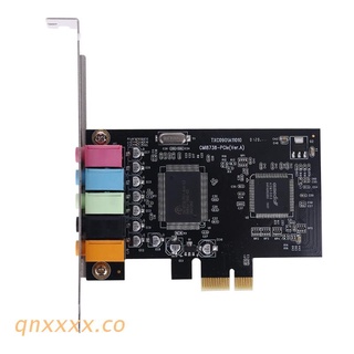 qnxxxx PCI-E Sound Card 5.1 Channels CMI8738 Chipset Audios Digital Desktop PCI Express