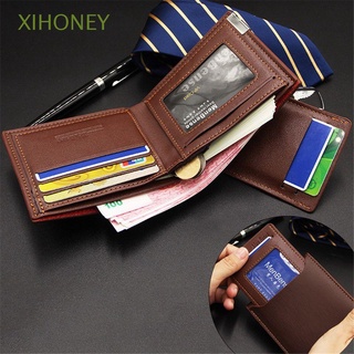 Xihoney fashion Suave cartera De cuero para hombre/Bolsa Multicolor De negocios De Crédito delgado