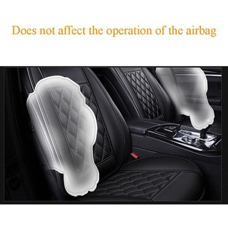 Funda protectora de asientos de coche para asientos delanteros transpirable antideslizante impermeable cojín Universal para Auto/camión/SUV/Van negro (9)