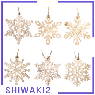 [SHIWAKI2] Colgantes de copos de nieve etiquetas manualidades árbol de navidad colgante para fiesta de navidad casa