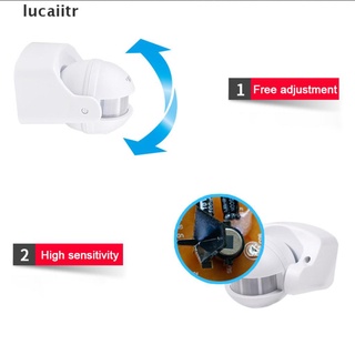 Lucaiitr Detector De movimiento infrarrojo con Sensor De movimiento Ac 220v-240v 110v 180 grados Ip44 (Lucaiitr)