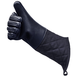 1 guantes de silicona resistentes al calor para horno, antideslizantes, de algodón acolchado, guantes de cocina, guantes de horno para parrilla, cocina