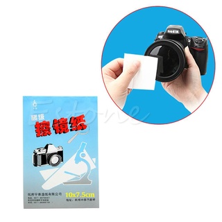 Sel 1pc 50 hojas suave lente de cámara óptica limpieza de tejidos toallitas de papel limpio folleto