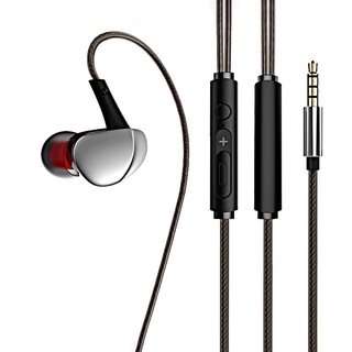 won s10 universal quad-core in-ear 6d bass hifi música con cable auriculares deportivos