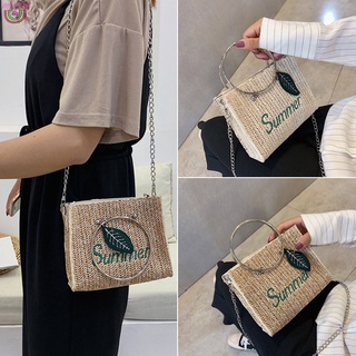 Ms bolso bandolera para mujer con bordado de paja Vintage/bolsa de mensajero