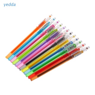 yedda - bolígrafo de gel de diamante, diseño de 12 bolígrafos de colores para estudiantes