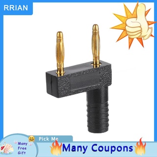 Rrian 10PCS U52 2 mm Banana Plug doble fila cortocircuito DIY Cable conector 10 mm