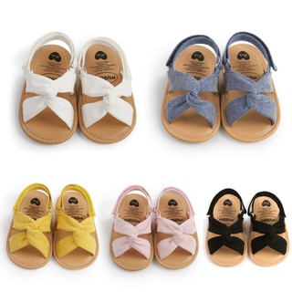 Sandalias De Moda De Bebé Antideslizante Zapatos De Caminar Niño Bowknot Suela Suave