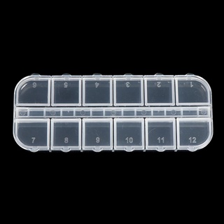 ogiaoholiy 1pc caja de almacenamiento dental 12 contenedor de ortodoncia dental soportes bandas piezas caso co