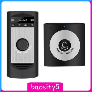 (baosity5) Timbre de Intercom inalámbrico/dos pisos/interfono negro