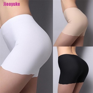 [Jioayuke] verano señora sin costuras pantalones cortos de seguridad Leggings pantalones de tamaño libre
