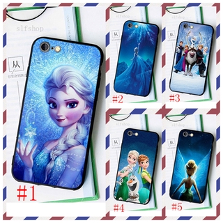 Vivo Iqoo 3 5 Pro 7 Neo 3 Z1 U3 Black soft Phone case shell Frozen Elsa Disney