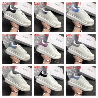 Alexander McQueen trend shoes Korean wild trend platform shoes thick-soled men and women couple casual sports white shoes