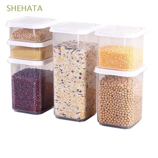 shehata despensa caja de almacenamiento de aperitivos contenedor de alimentos nueces selladas transparente organizador de granos latas mantener fresco tarro/multicolor