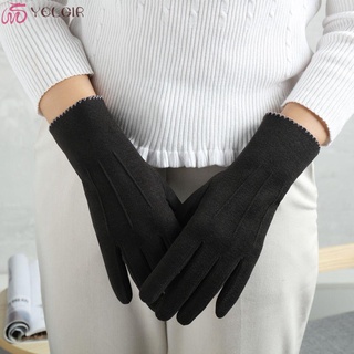 Yelgir guantes gruesos para mujer/transpirables/antideslizantes/pantalla táctil/invierno/Multicolorida