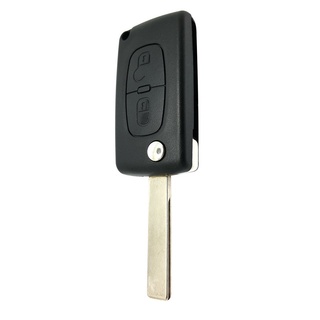 [machinetoolsif] funda protectora plegable de 2 botones para llave de coche peugeot 207 307 407 308