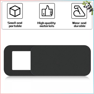 T10 3PCS rectángulo plástico Webcam cubierta Ultra-delgada Protector de privacidad cámara obturador pegatina para teléfono Tablet Notebook escritorio