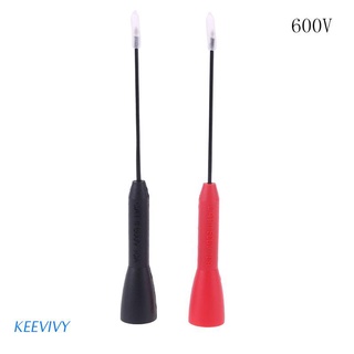 kee 1 par multímetro aguja 1 mm rígido backprobe pin set de sonda no destructiva para cables de prueba de 2 mm