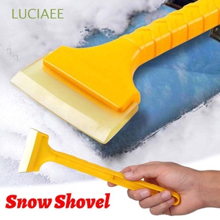 LUCIAEE Winter Snow Shovel Multifunctional Snow Removal Tool Ice Scraper Portable Auto Defrosting Fashion Windshield Car Accessories