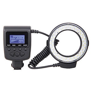 Macro LED Round Flash Bundle with 8 Adapter Rings Compatible with Pentax Olympus Panasonic DSLR Camera