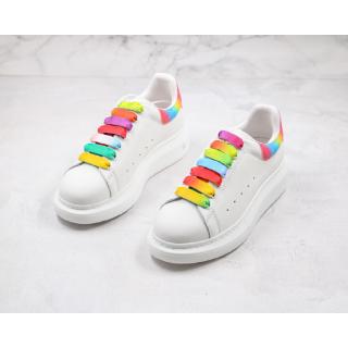 Sin caja Alexander McQueen rainbow tail blanco zapatos casual zapatos zapatillas (1)