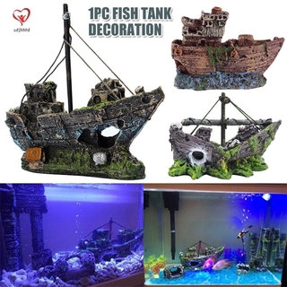 tanque de peces paisajismo barcos piratas resina naves decoraciones adecuadas para acuario peces barcos