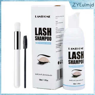 Eyelash Extension Shampoo Lash Foam Cleanser for Residue Mascara 1.69fl.oz