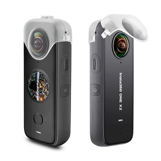 protector de lente transparente para insta360 one x2 a prueba de polvo cubierta protectora anti-gota cámara shell para insta360 one x2 accesorios