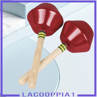 [LACOOPPIA1] 1 par de instrumentos educativos de percusión, martillo de arena, mangos de madera, bola de arena para actuaciones (7)
