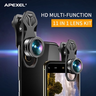 Apexel 11 en 1 Kit De lentes De cámara con Filtro CPL ND Star Para iPhone (8)