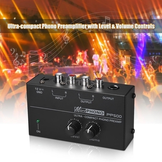 Nuevo preamplificador Pp500 Phono Preamplifier con control De volumen De nivel Para Lp De vinilo giratorio (1)