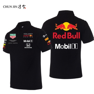 F1 traje de carreras de los hombres de manga corta Red Bull equipo camiseta solapa Polo camisa de coche traje de coche traje personalizado media manga