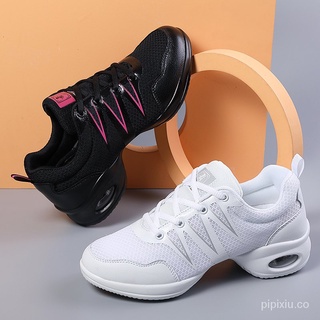 moderno jazz hip hop zapatos de baile transpirable zapatillas de deporte de las señoras de malla zapatos de deporte ballet zapatos de baile de lona gimnasio zapatos casuales a8il