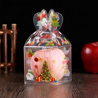 [afs] 5 x caja de caramelos transparentes de pvc creativo, decoración de navidad, caja de regalo, embalaje, atractivefinestar
