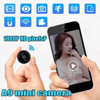 Mini Cámara Full HD A9 Nueva 4K 1080P 180 Grados Visualización Inalámbrica WiFi De Vigilancia