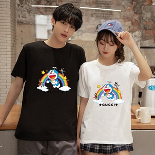 Doraemon pareja de manga corta t-shirt mujeres hombres verano top 5787