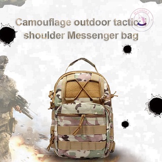Bolsa de mensajero de un solo hombro camuflaje bolsa de pecho al aire libre bolso